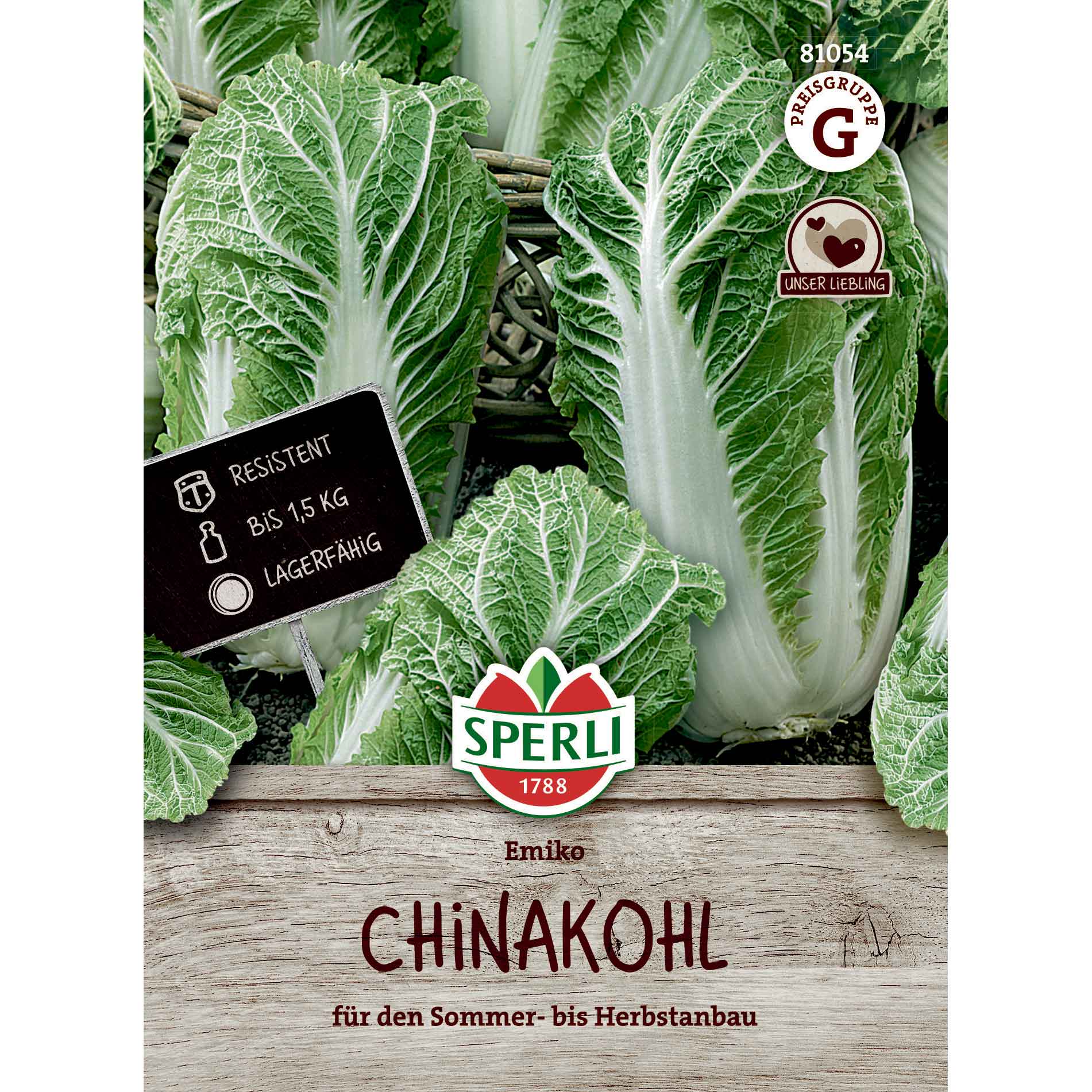 Chinese cabbage seeds - Emiko, F1