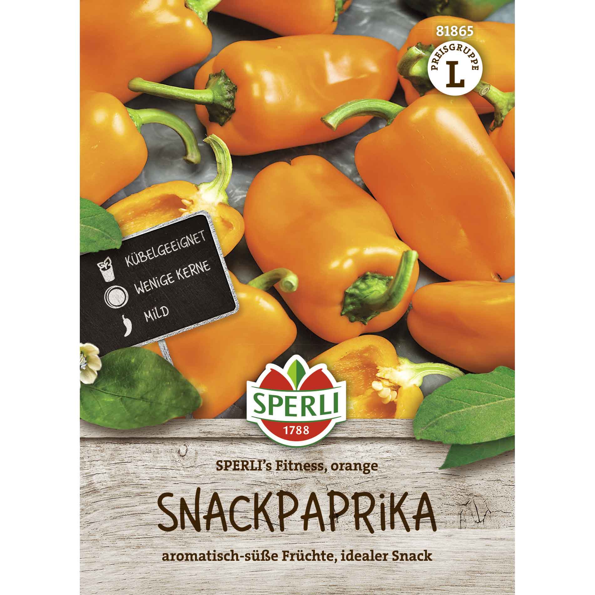 Pepper seeds - SPERLI's Fitness orange, F1