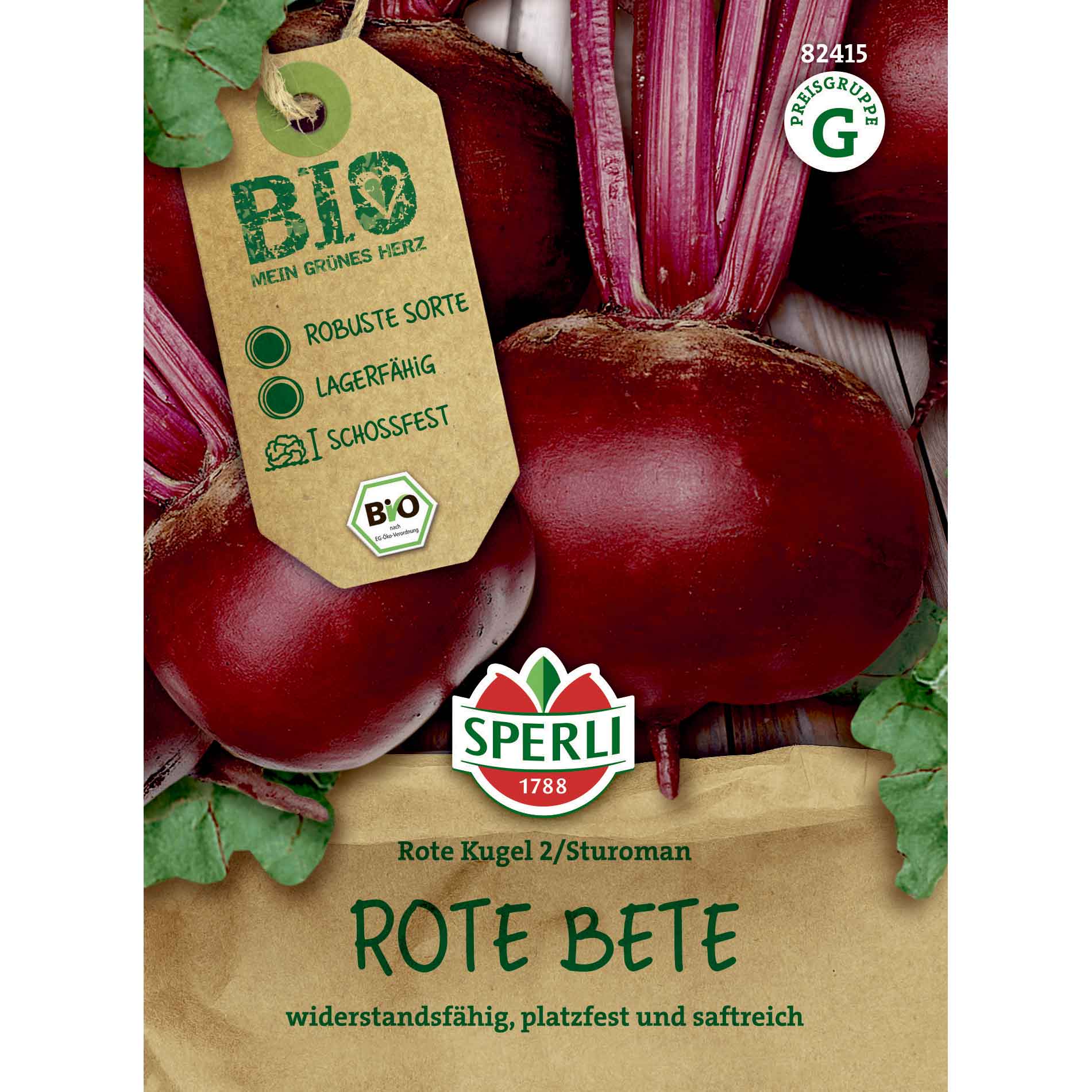 Beetroot seeds - Organic - Sperli