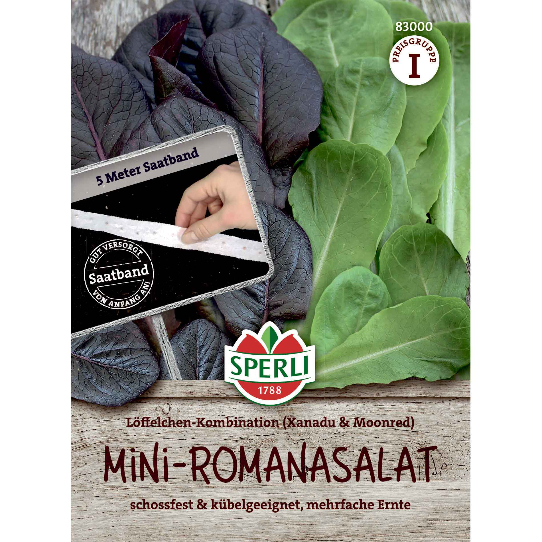 Salatfrø Løffelchensalat-Kombination, såbånd