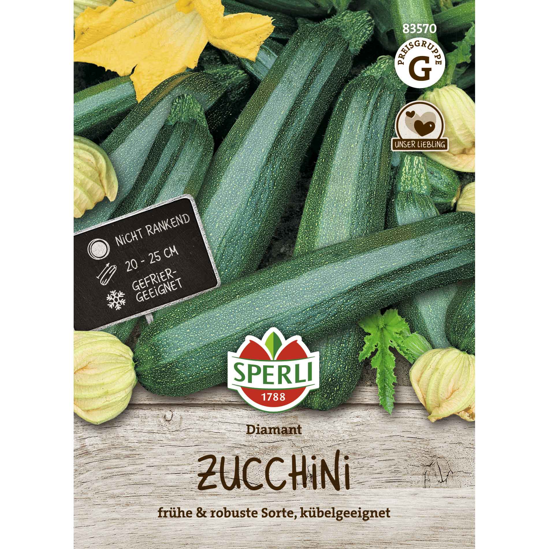 Squashfrön - Zucchini Diamond, F1 - Sperli