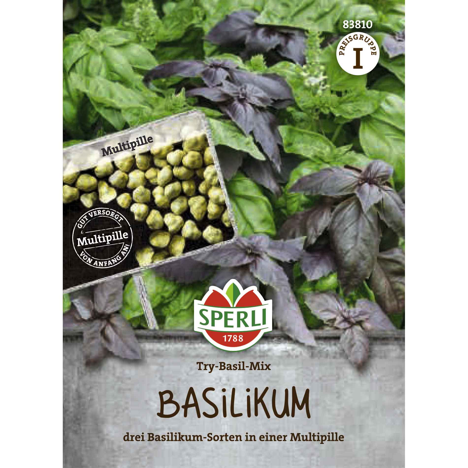 Basilikumfrø 3 i 1 - Try-Basil-Mix