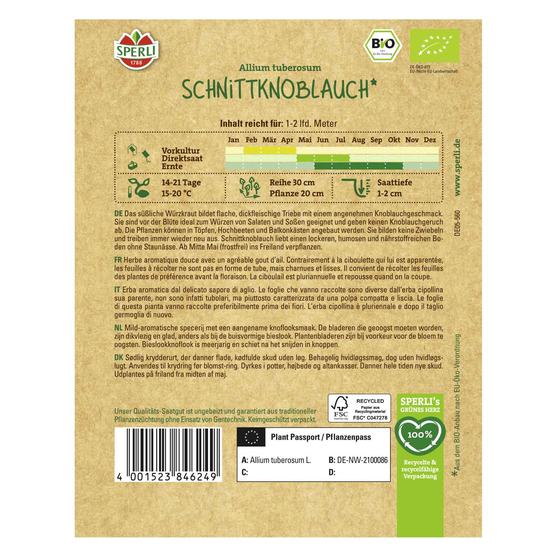 BIO Schnittknoblauch