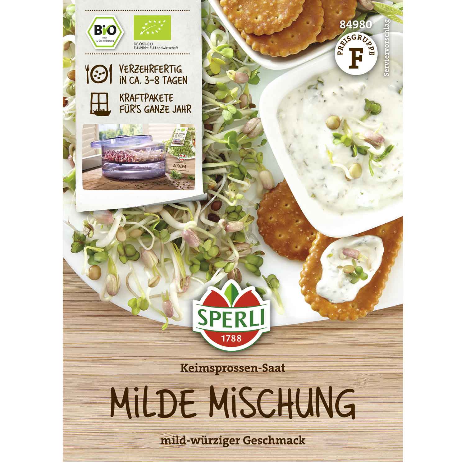 BIO Keimsprossen-Saat Milde Mischung