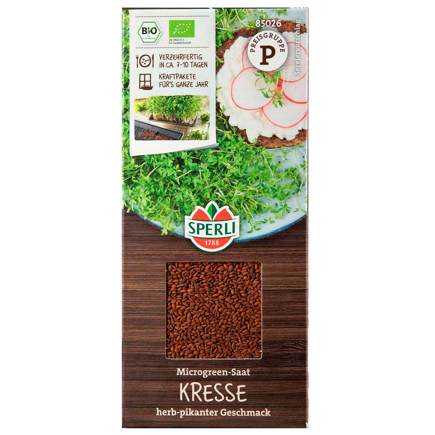 BIO Microgreen-Saat Kresse