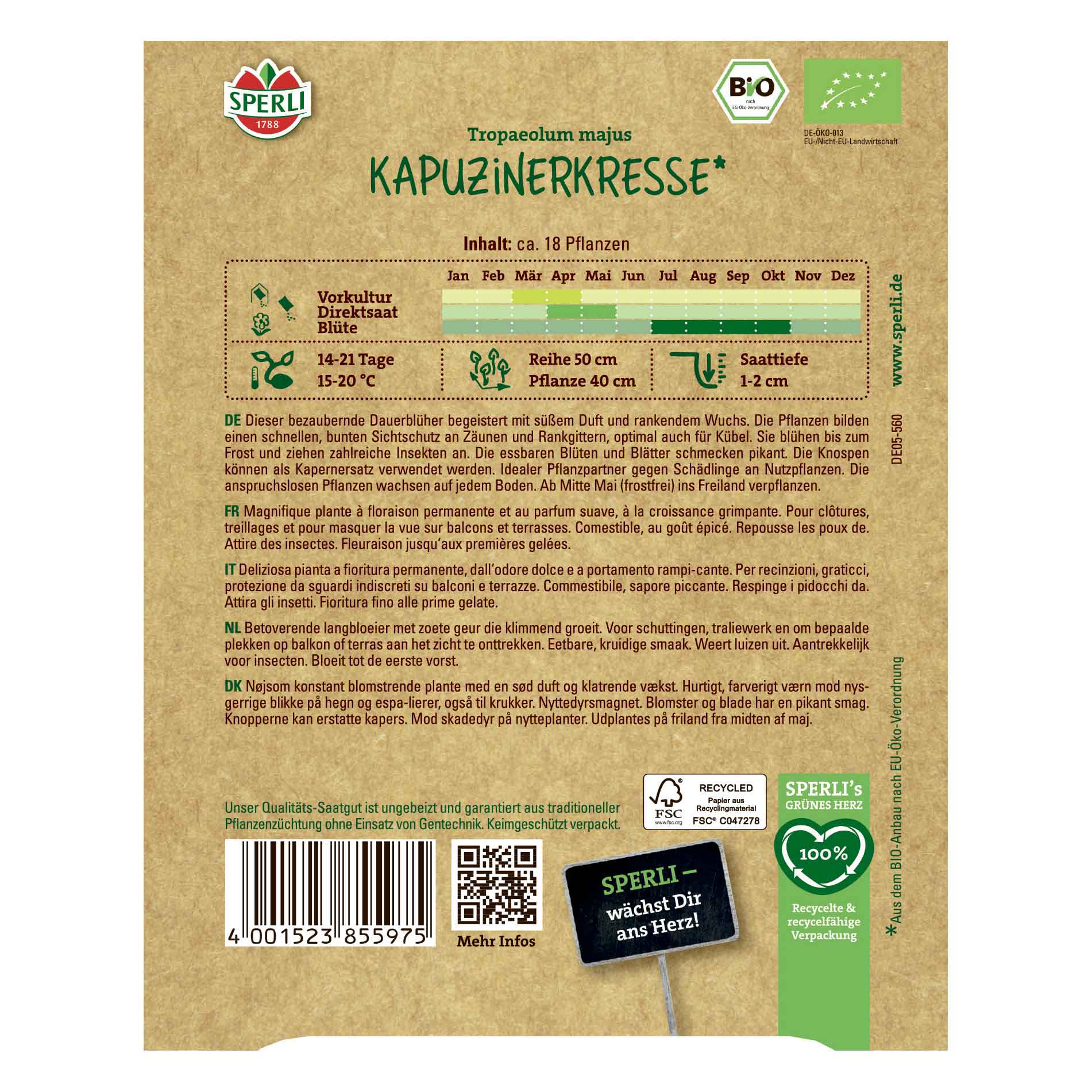 BIO Kapuzinerkresse