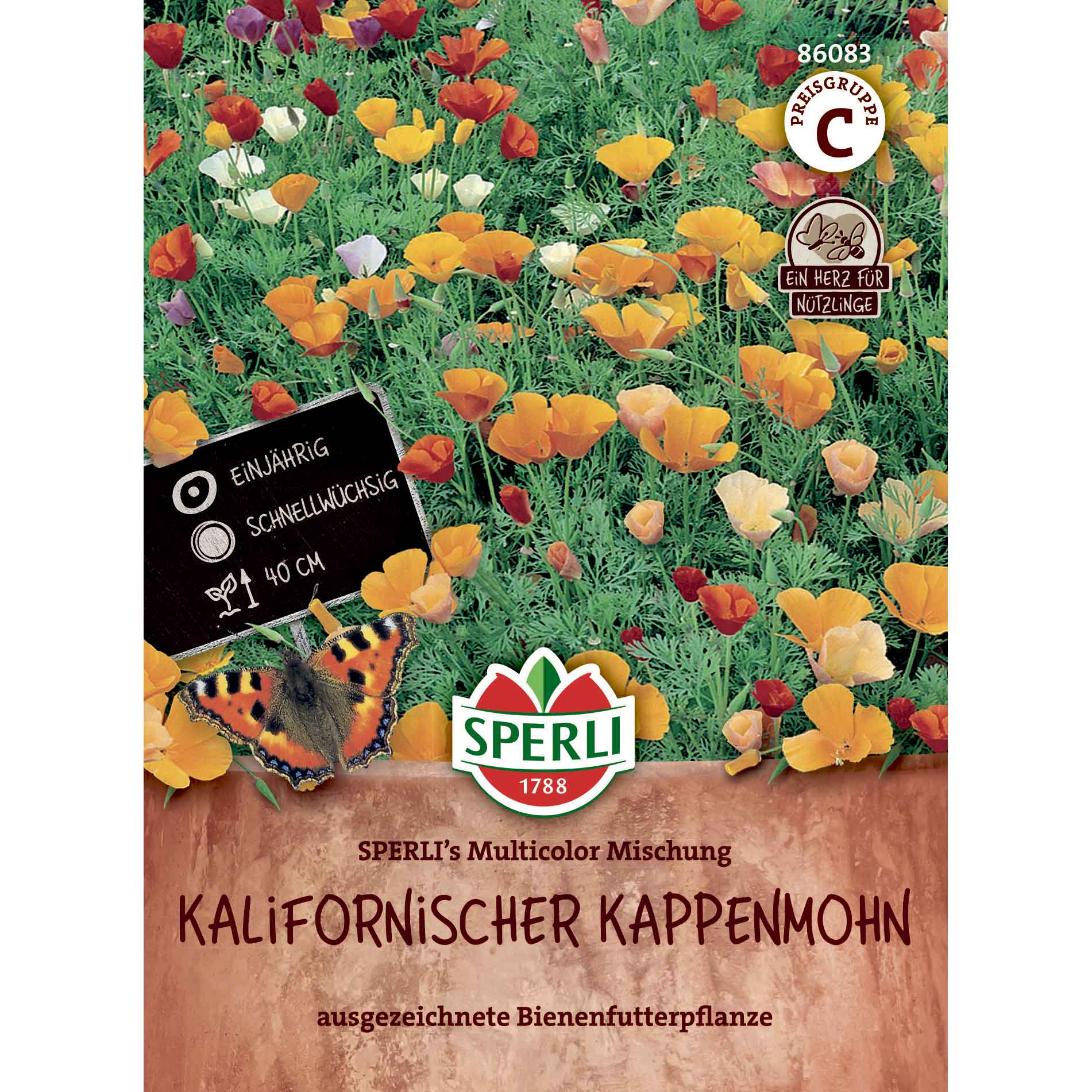 Kalifornischer Kappenmohn SPERLI's Multicolor Mischung