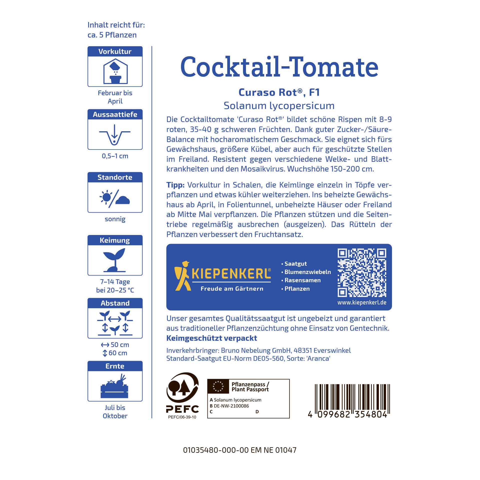 Cocktail tomat Curaso Rot®, F1