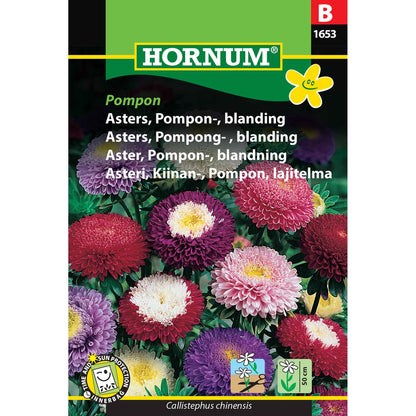 Asters frø - Pompon - blanding - Pompon