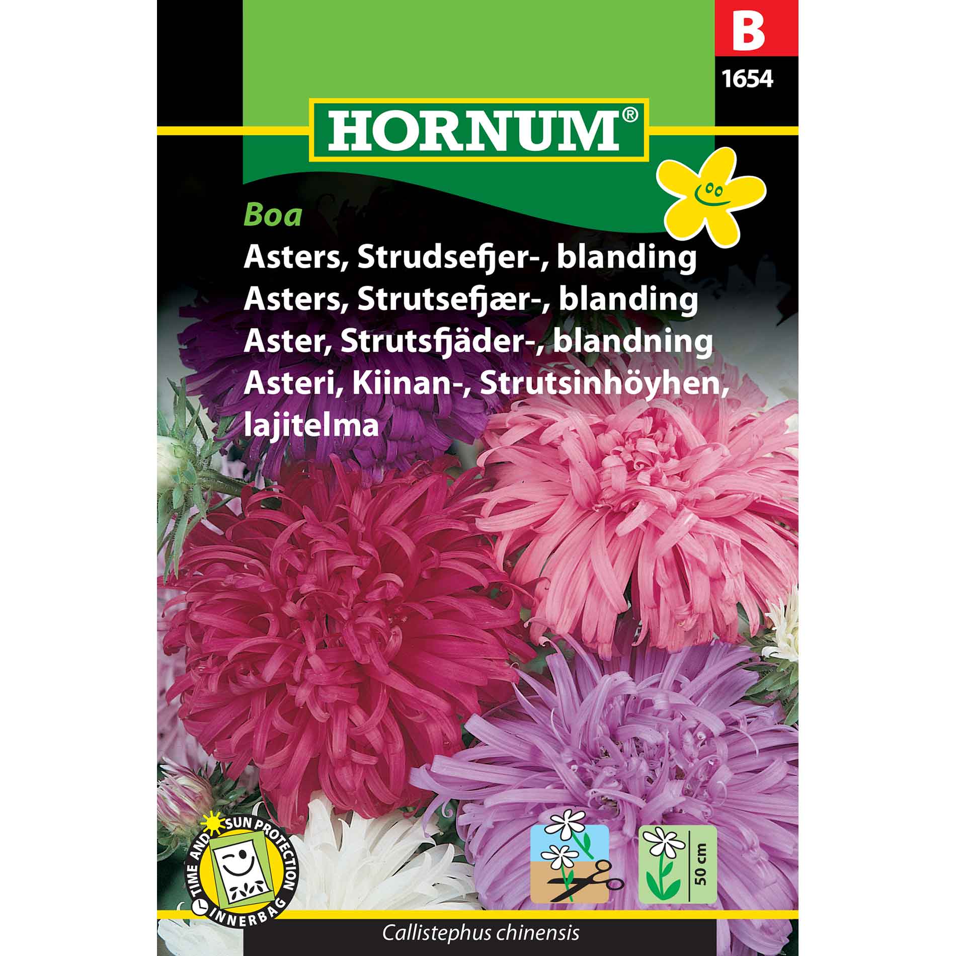 Asters frø - Strudsefjer - blanding - Boa