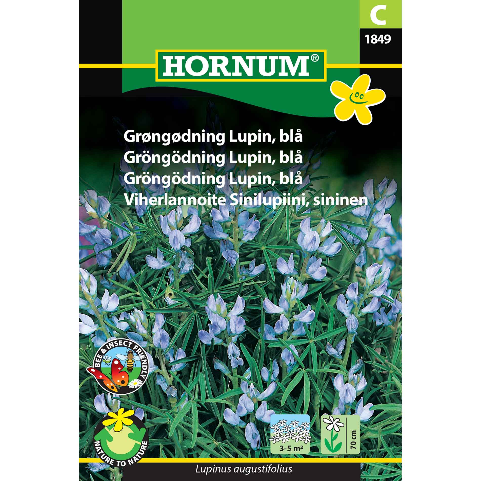 Grøngødning frø - Lupin - blå