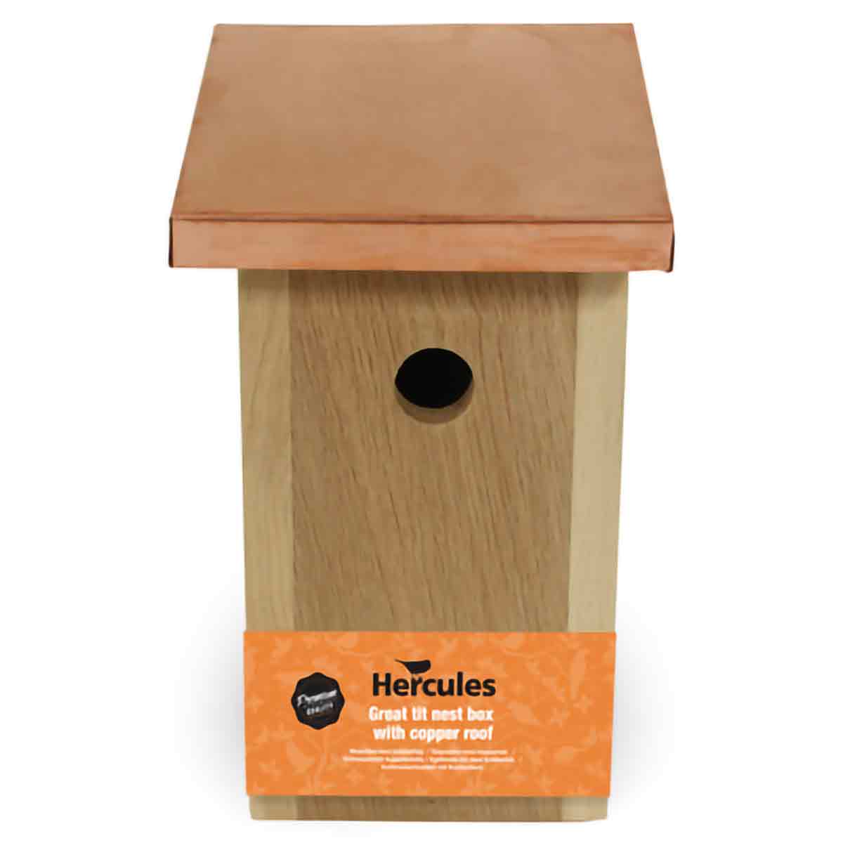 Titmouse house w/copper roof Oak