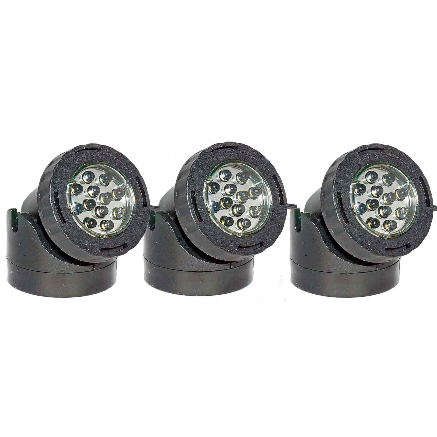 LED Spot 12 - 3 x 1,6 W inkl. lyssensor