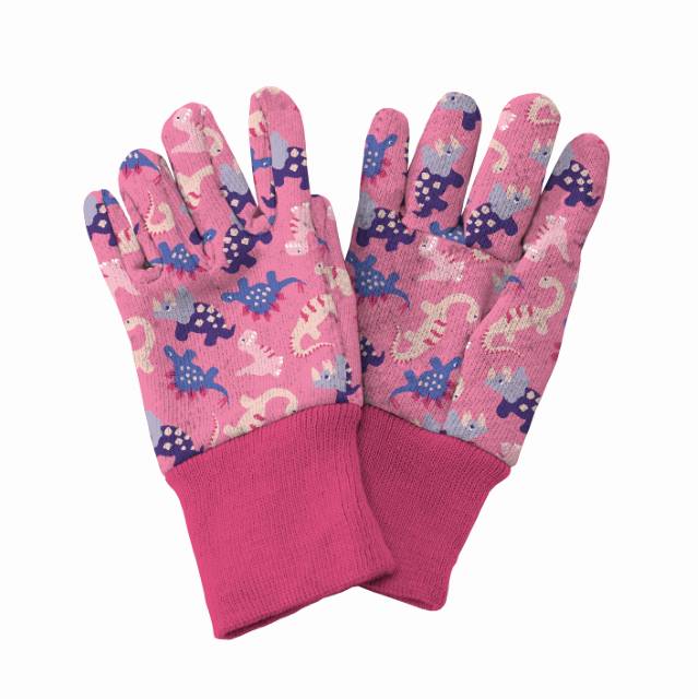 KS Pink Dinosaur Gardening Gloves