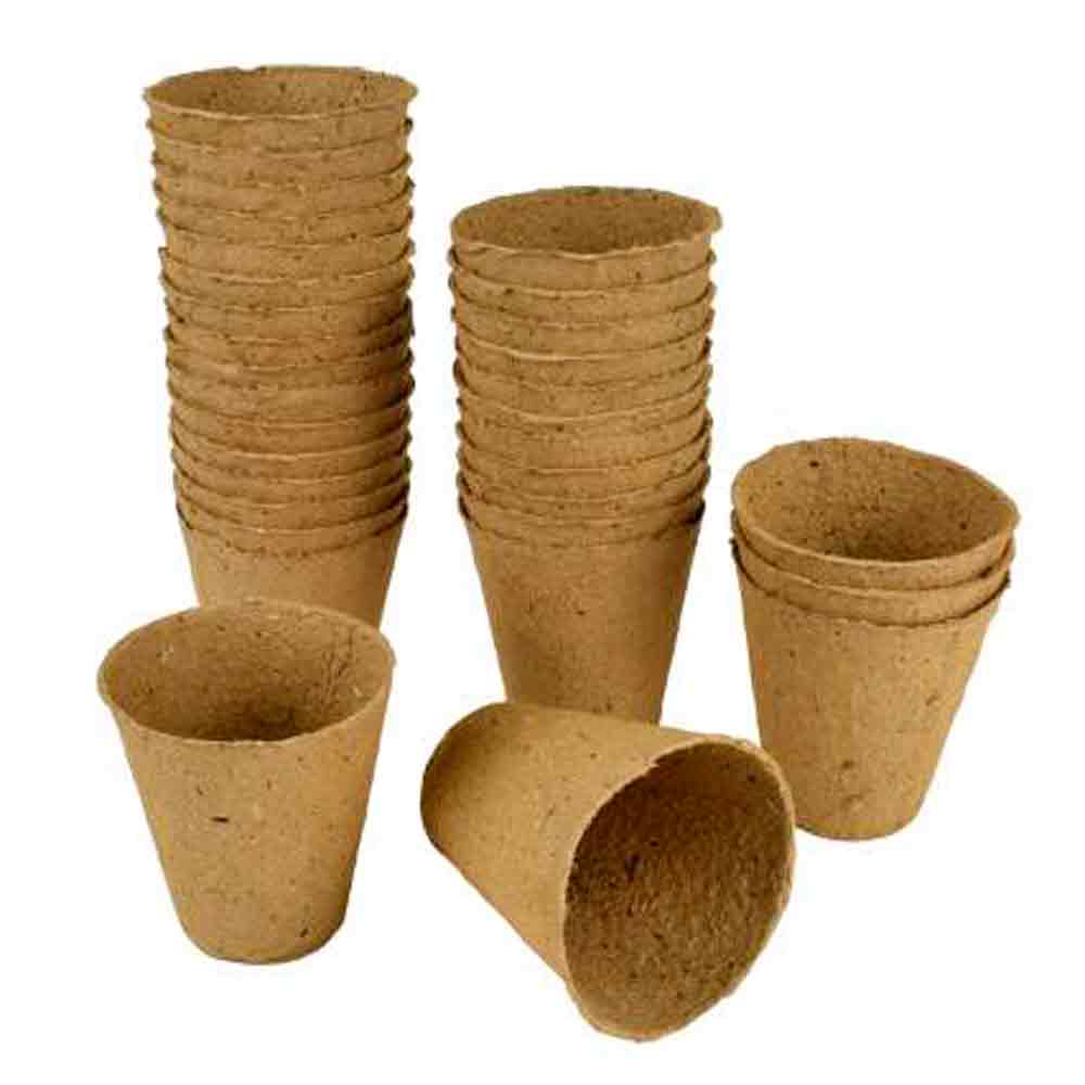 Gro-Sure Fibre Pots Round 6cm 96pk