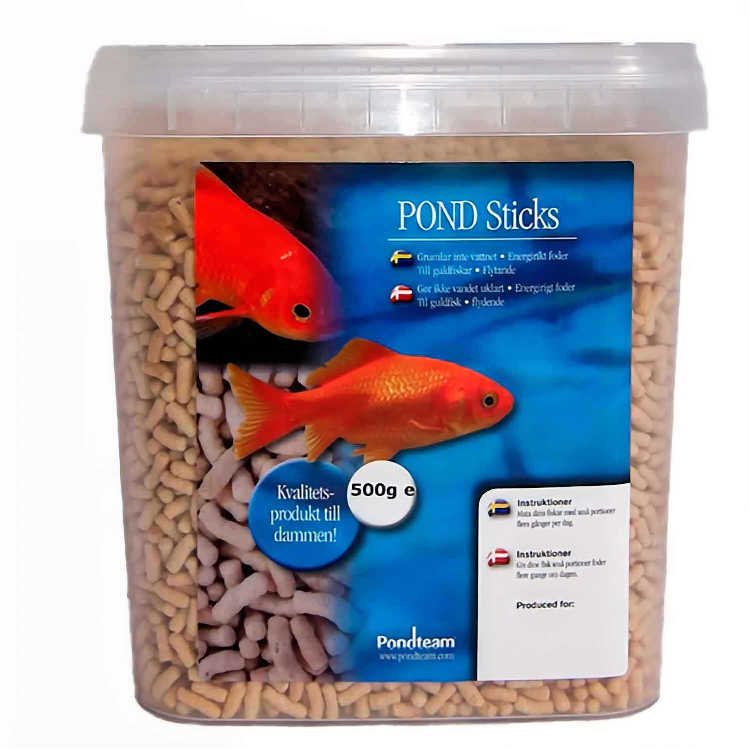 Fiskefoder Pondsticks 5,4 liter (500g)