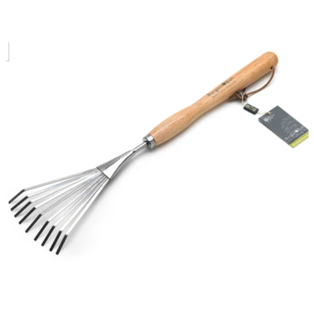 RHS Stainless Mid Handled Shrub Rake