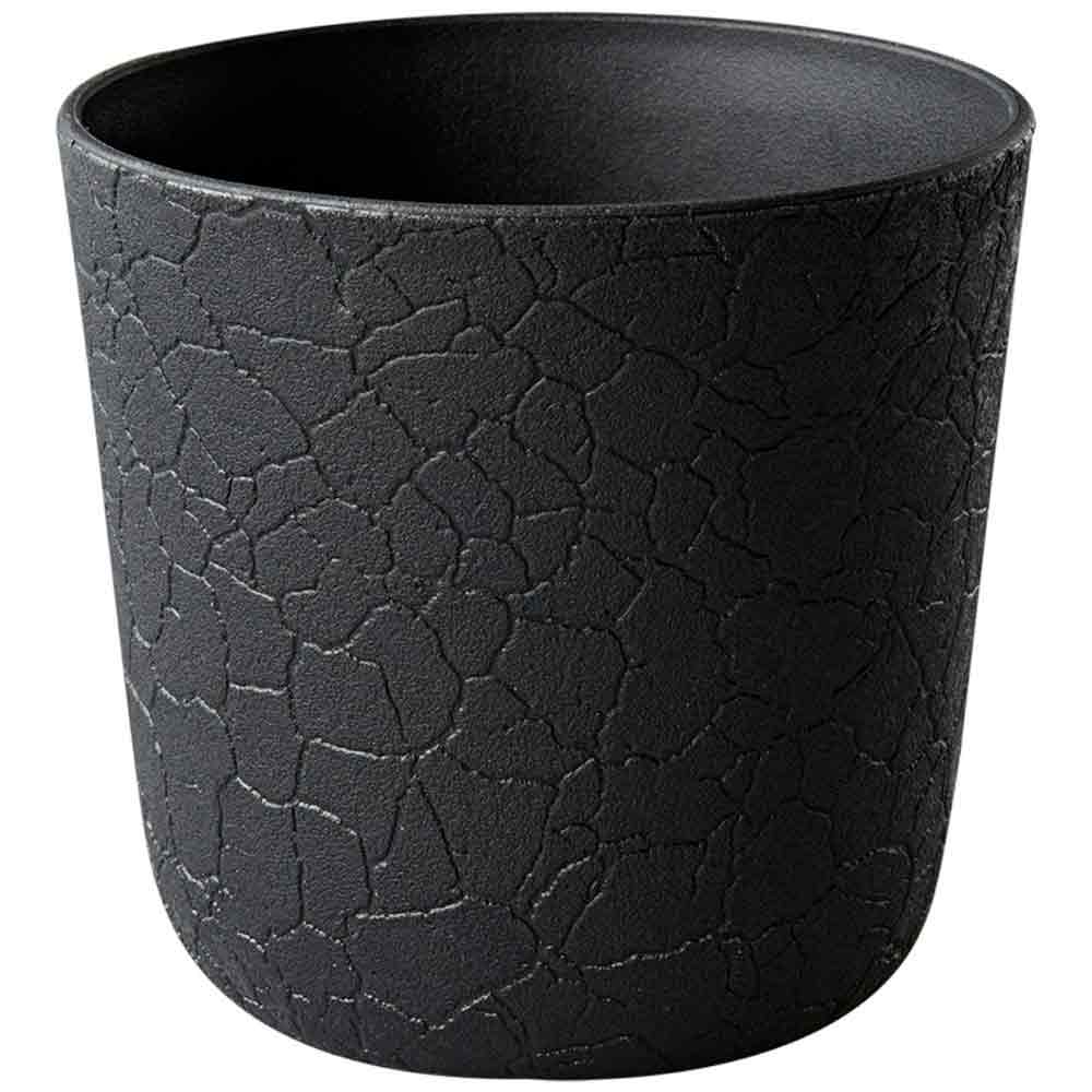 GAIA PLANTER KRACKLED POETIC 14 GRAPHITE 13,6 x 13,6 x 13,1