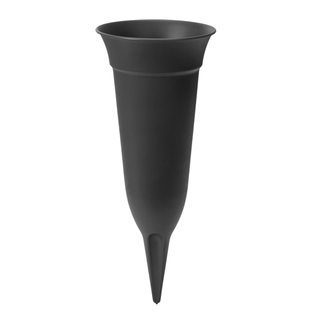 grave vase 32cm anthracite